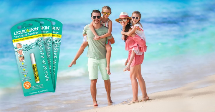 Bezpieczne wakacje z plastrem w płynie LIQUID SKIN Bezpieczne wakacje z plastrem w płynie LIQUID SKIN