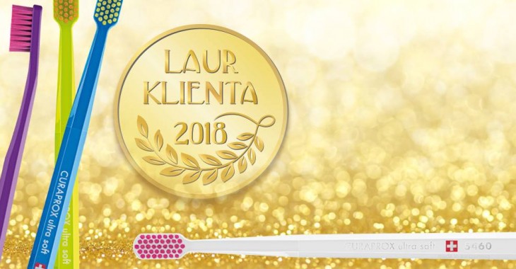 ZŁOTY LAUR KLIENTA 2018  dla CURAPROX CS 5460 ultra soft