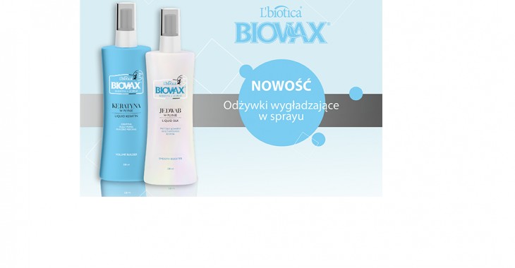 Wygładzające spraye do włosów BIOVAX Keratyna + Jedwab